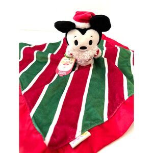 Itty Bittys‎ Hallmark Christmas Lovey Baby Security Blanket Disney Mickey Mouse